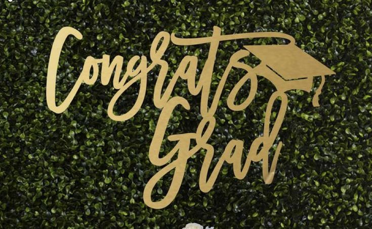 Letrero Decorativo «Congrats Grad»