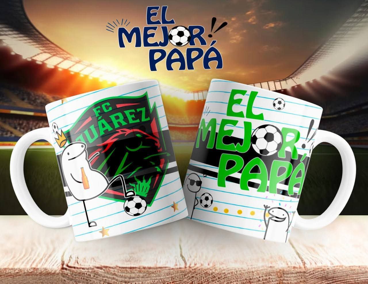Taza para papá equipo de futbol