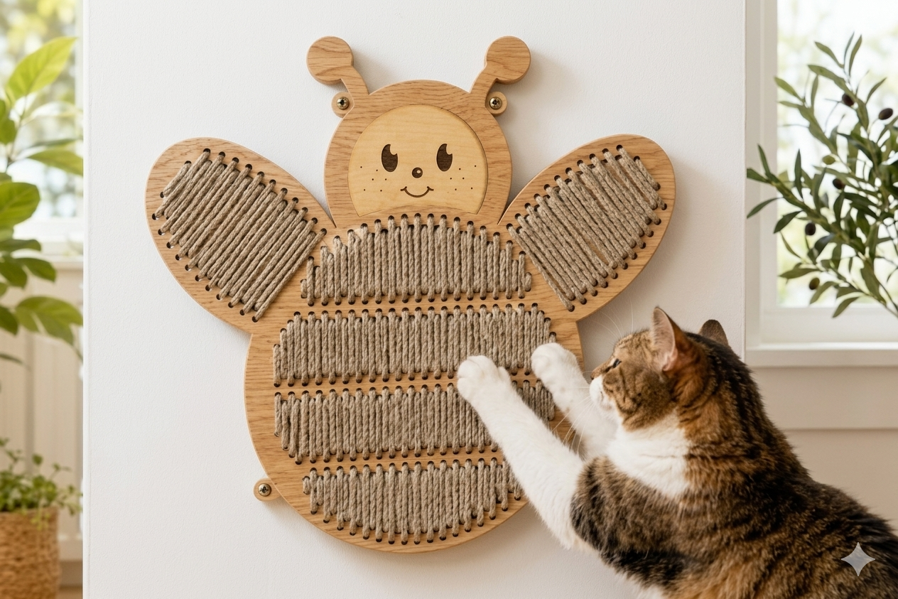 Rascadores de Pared Premium para Gatos – Diseños Creativos en Madera