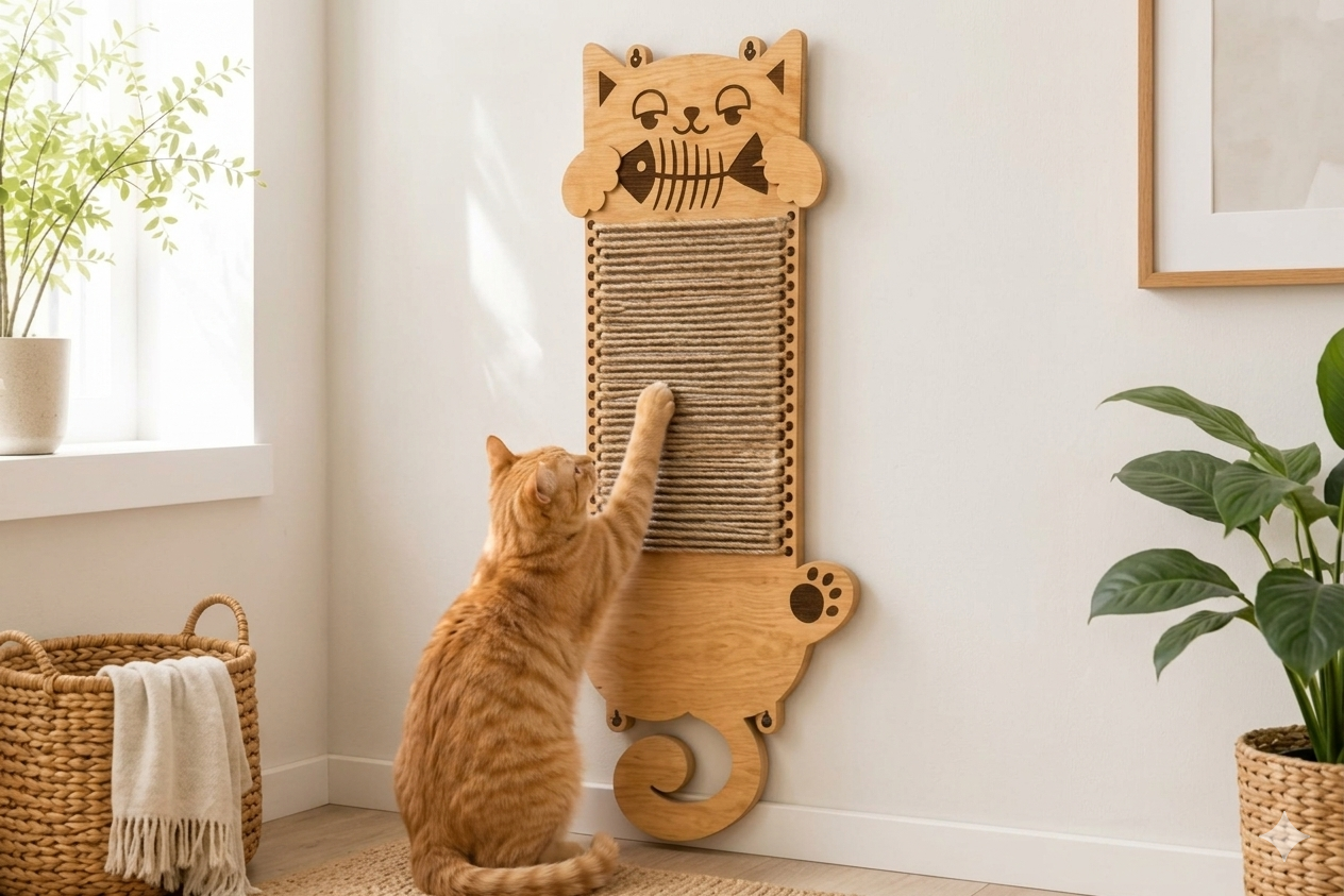 Rascadores de Pared Premium para Gatos – Diseños Creativos en Madera - Imagen 5